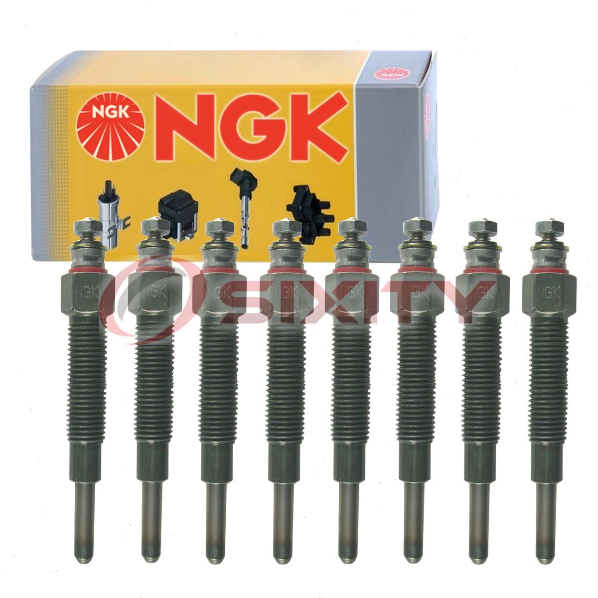 8 pc NGK 4018 Y-757RS Glow Diesel Glow Plugs for 5-86115977-0 5-86115977 dl