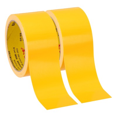 2''x0.01'' Bookbinding Tape 22 Yard 2 Roll Cloth Bookbinding Repair Tape Yellow
