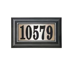 Edgewood Classic Rectangular Plastic Lighted Address Plaque