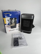 Russell Hobbs Space Heater in Black & Silver 1.5W Portable Oscillating RHCH2001S
