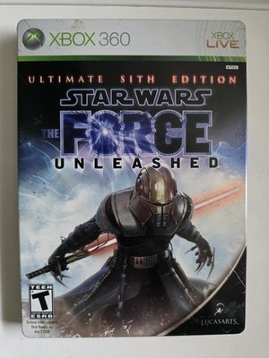 Star Wars:The Force Unleashed Ultimate Sith Edition Steel Case Xbox 360 Game CIB