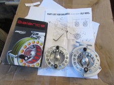 stunning unused Airflo balance 79 7/9 trout fly fishing reel + spool + box