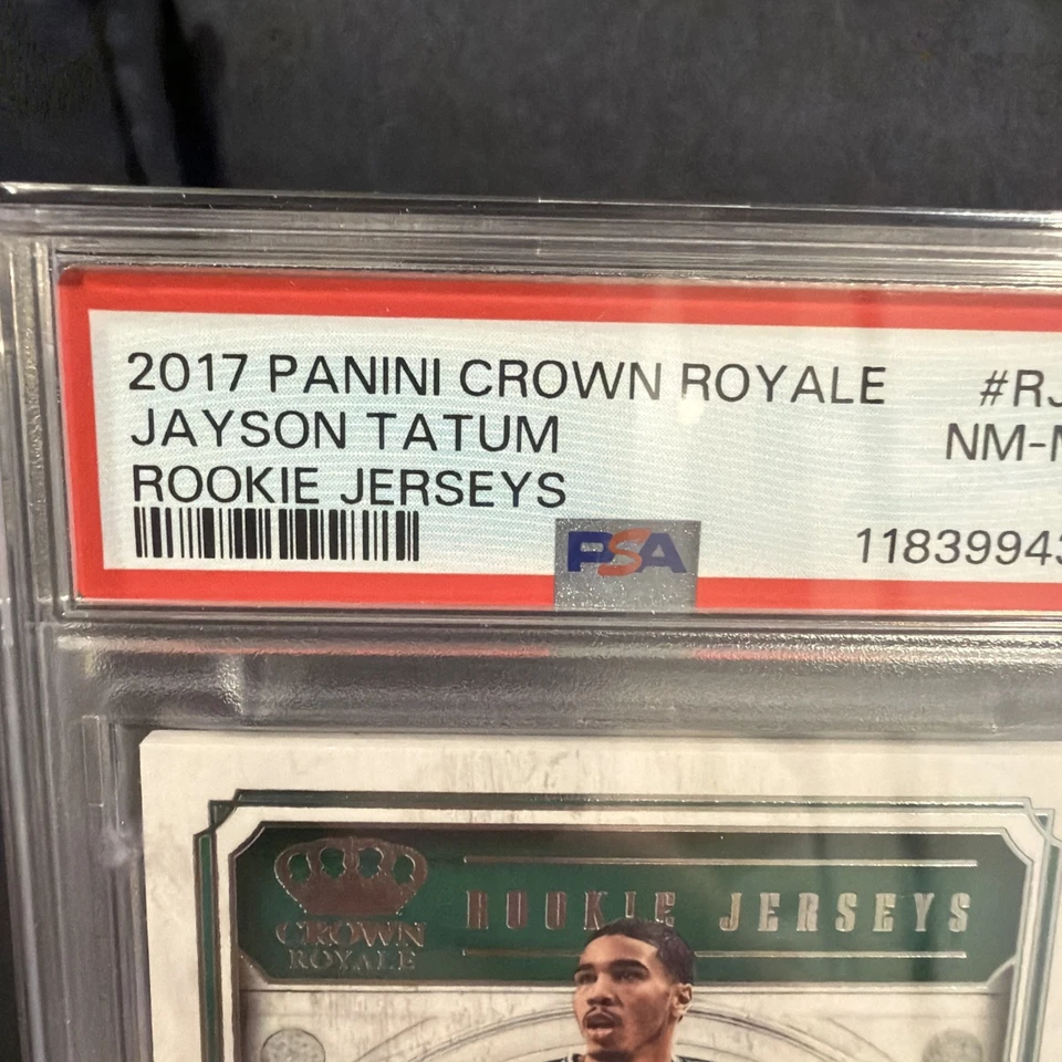 2017-18 Panini Crown Royale - Rookie Jerseys Jayson Tatum #RJ-26 /249 (MEM, RC) - Image 3 of 4