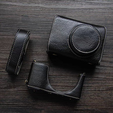 For Ricoh GR2 Camera Bag Protection Dock Case Base Leather Cover Shell black