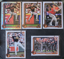 BALTIMORE ORIOLES 5-CARD LOT 2025 Topps Series 1 GUNNAR/HOLLIDAY/WESTBURG/TEAM