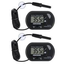 2pack Digital Aquarium Thermometer With Large Lcd Display Reptile Thermometer Fo