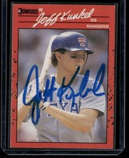 1990 Donruss - Jeff Kunkel #496 Signed Autographed Card