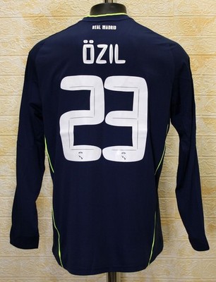 REAL MADRID ÖZIL 23番 シャツ Real Madrid 2010/11 UEFA CL long sleeve away jersey shirt Özil #23