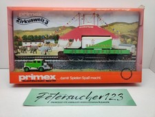 Primex H0 AC 4586 Zirkuswelt 3 "Sarrasani" Niederbord, Anhänger + LKW / OVP unge