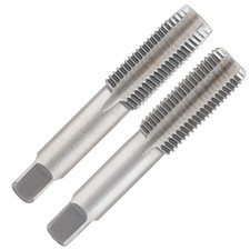 Qjaiune 2 PCS M18x1.5 Metric Tap, HSS Thread Tool for Metal Cutting