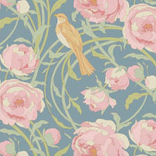 Songbird - Cora - Blue 100655 Fabric by Tilda