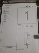 VIGO Seville Single Lever Vessel Bathroom Faucet VG03009BN
