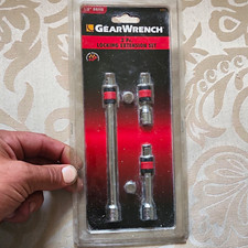GearWrench 81003 3 Pc 1/4" Drive Locking Extension Set 2" 3" 6"