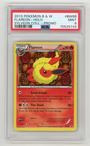 Pokemon Flareon Sylveon Coll. Black Star Holo Promo BW88 PSA 9 Mint