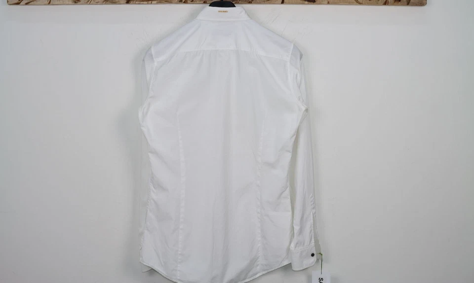 Camisa DSQUARED2 Talla 48 Usada (Sa864) Blanca Vintage 100% Algodón - Imagen 2 de 4