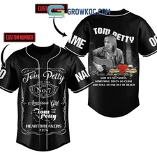 Tom Petty God It8217s So Painful Personalized Baseball Jersey With Sewn Trim