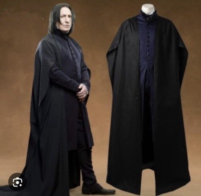 Professor Severus Snape Harry Potter Cosplay Costume Outfit 3 Pieces. Halloween
