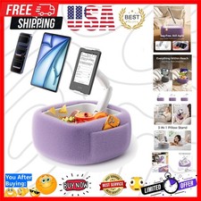 Ultra Fluffy Kindle Pillow Stand for Reading, Lap Tablet Pillow Stand with Sn...