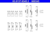 Ate 03.0137-9345.2 ZubehöRsatz, Bremsbacken FüR Toyota