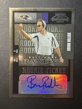 BRIAN BILLICK 2004 Playoff Contenders Rookie Ticket SSP BYU Ravens Coach Auto