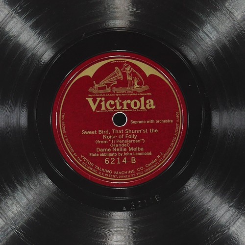 MELBA JOHN LEMMONE Gentle Lark / Sweet Bird VICTROLA 6214 VG+ 78 10" Opera - Picture 3 of 4