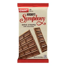 Hershey's Symphony Milk Chocolate Giant Candy Bar, 7.37 oz