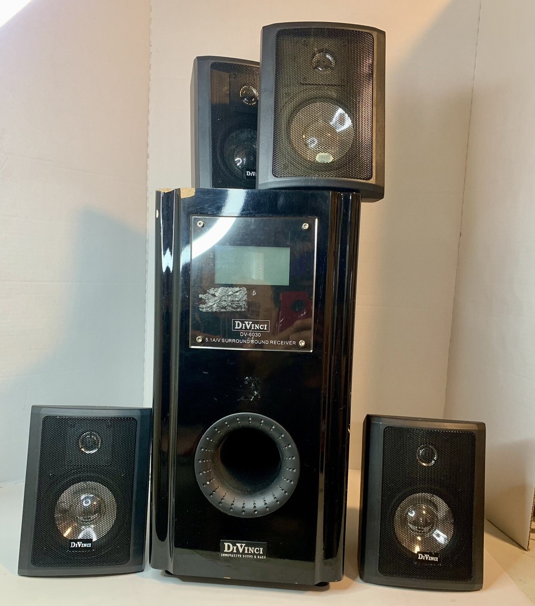 DiVinci DV-6030 Home Ent Surround Sound System AM-FM (Powers On