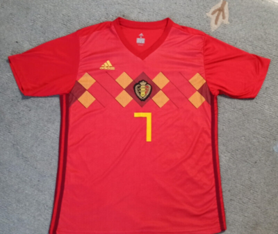 Rare maillot de football à domicile Belgique De Bruyne #7 2018
