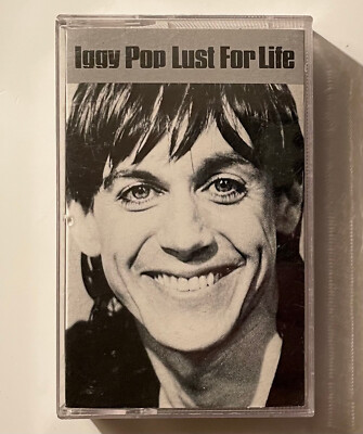 Vtg 1990 IGGY POP Album LUST FOR LIFE Cassette Lp TESTED Tape MINT
