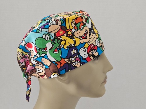 Scrub Hat/Skull Cap Mens - Mario Characters packed - Picture 3 of 3