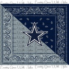 20oz Skinny Tumbler Sublimation Transfer Cowboys Football Ready To Press