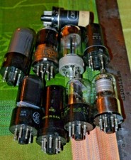 14.. Mixed lot of 9 Vintage Vacuum Tubes