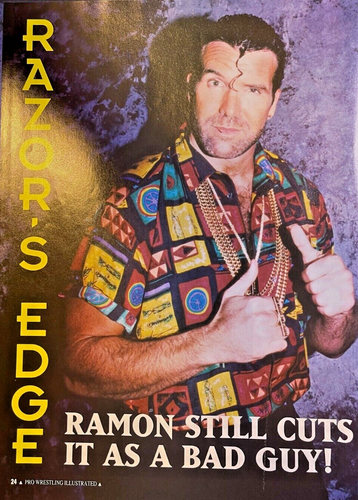 1995 Pro Wrestler Razor Ramon Scott Oliver Hall illustrated | eBay