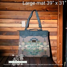 Working Service Dog training place or "settle" mat tote bag gear carry bag.