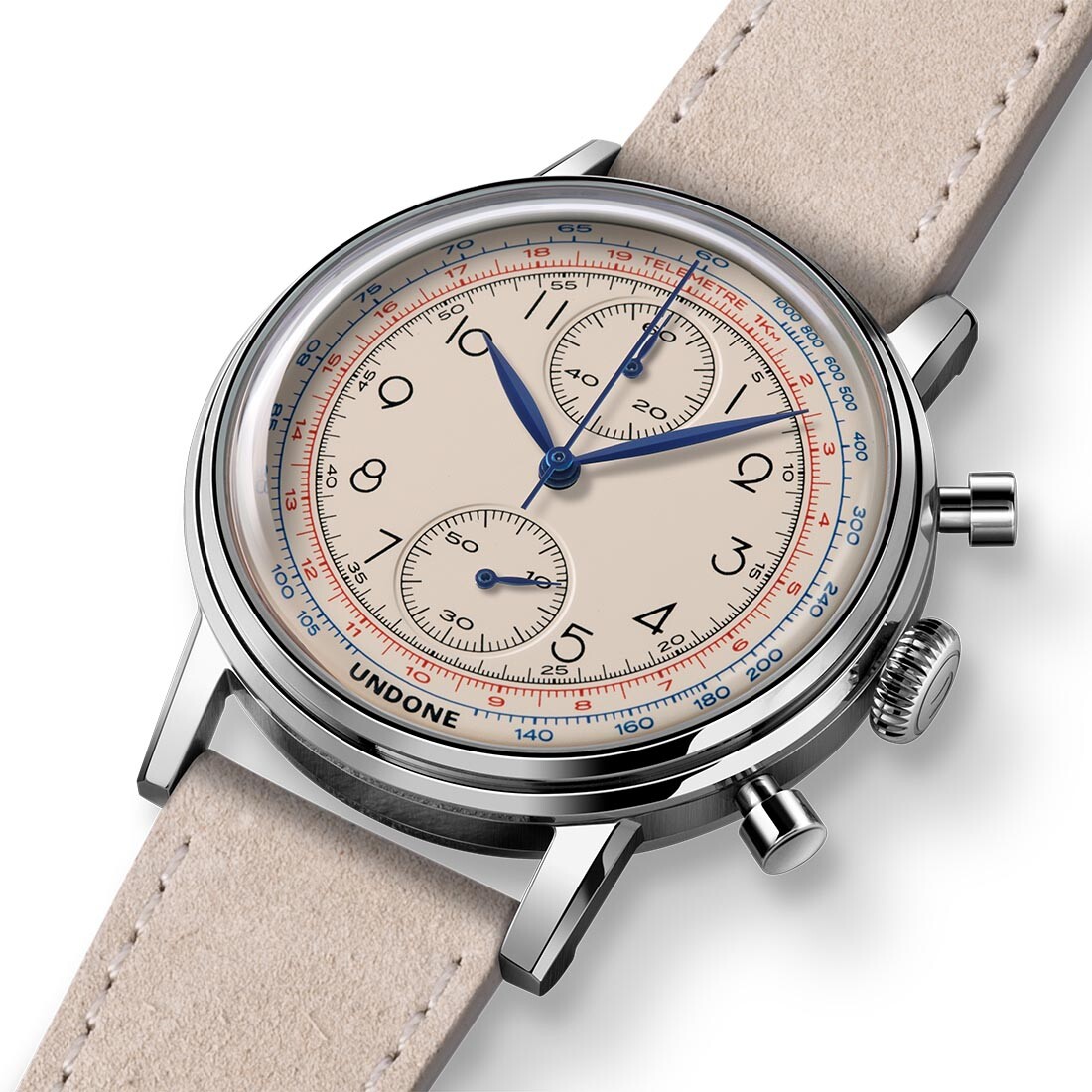 Montre Hybride Homme Undone Urban Chrono - Boîtier Acier IP Noir, Bracelet Tissu Cordura - Neuf Avec étiquettes