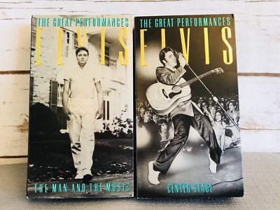 Lot of 2 THE GREATEST PERFORMANCE ELVIS VHS Video Home The Man and the Music