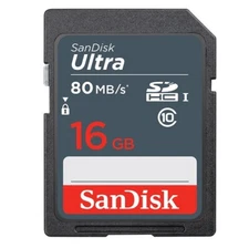 16GB Sandisk Ultra SDHC Card Class 10 UHS-I (SDSDUNS-016G-GN3IN) Shock Proof