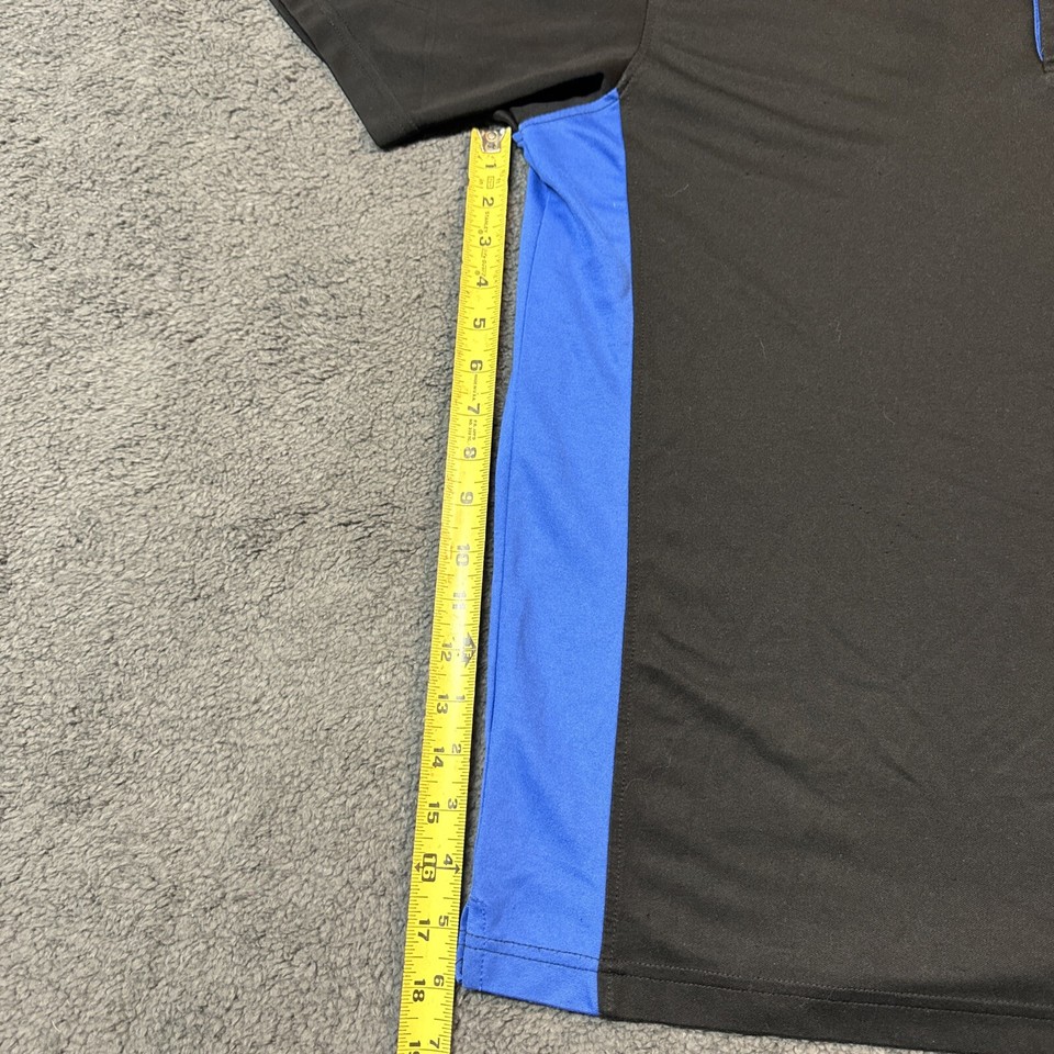 Domino's Pizza Gear Work Uniform Polo Shirt Men's Sz 2XL Black Short