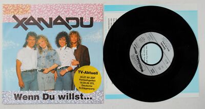 Xanadu Wenn Du Willst... EU 7inch Vinyl Single 1989 + Pr-Insert + TV-Date Stick