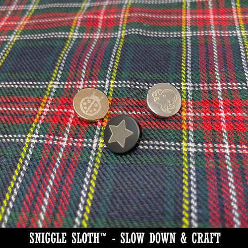 Duck Standing Mallard Solid 0.6" (15mm) Round Metal Shank Buttons - Set of 10 - 第 2/5 張圖片