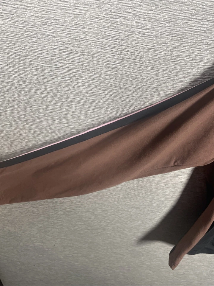 NUEVA Chaqueta Médica Urbane Para Mujer Negra Y Marrón Cremallera Completa Sudadera Talla Pequeña Foto 2 de 4