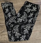 LuLaRose Leggings, OS 2-10, Black pants with Floral on dress boots, NEW — photo 1