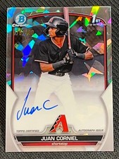 2023 Bowman Chrome 1st ATOMIC REFRACTOR PROSPECT ROOKIE AUTO Juan Corniel /100