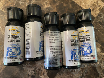 X2 Break Free Performance Synthetic Gun Oil 1 Fl Oz Ultimate Lubricant Lot Of 5