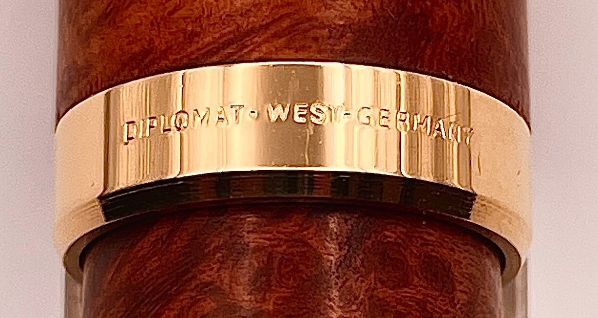 West Germany Tiffany & Co. x Diplomat Brier Wood 18K Fountain Pen