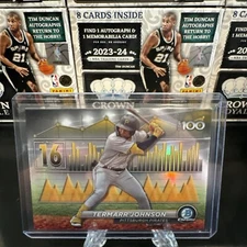 Termarr Johnson 2024 Topps Bowman Chrome Top 100 Insert Rookie Pirates #BTP-16