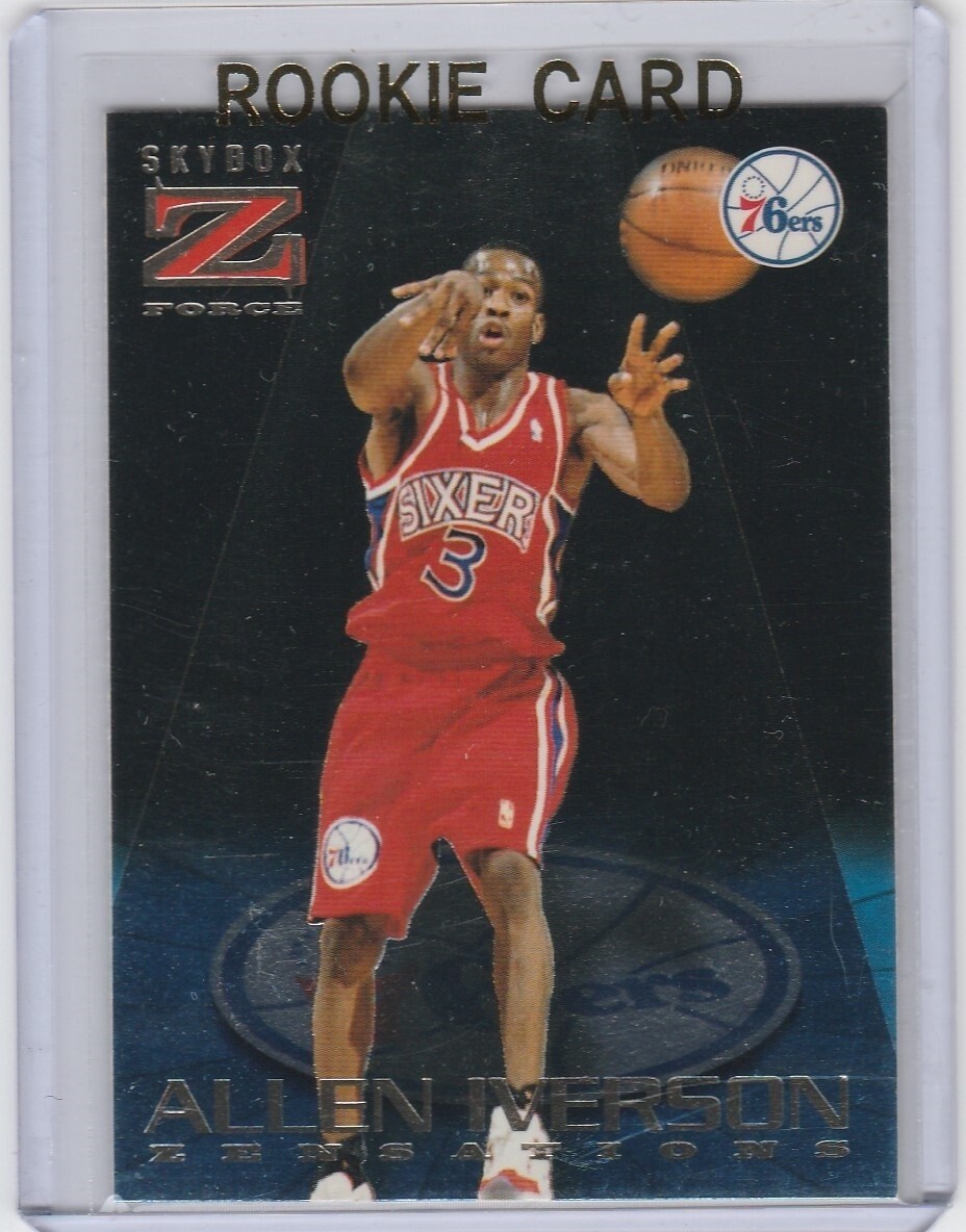 ALLEN IVERSON ROOKIE CARD Z-Force 1996/97 Zensations Basketball