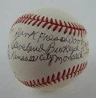 Hank Presswood Signed Baseball Rawlings AL Buckeyes Monarchs Negro League