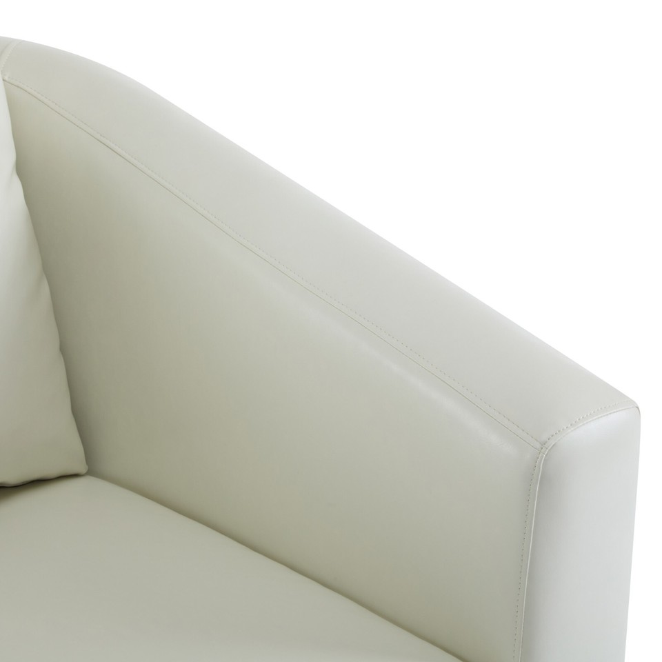 Modern Upholstered Barrel Club Arm Chair Single Sofa Accent Chair