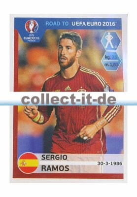 Panini Road to UEFA Euro 2016 - Sticker 82 - Sergio Ramos
